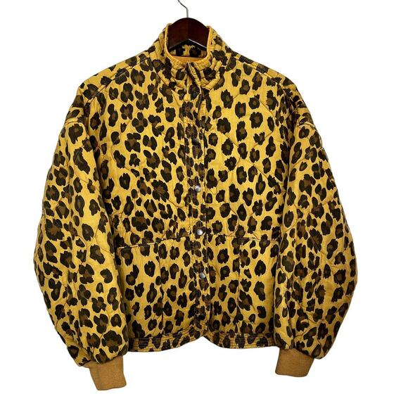 BlankNYC Quilted Animal Print Full Snap Jacket - S - Picture 1 of 5